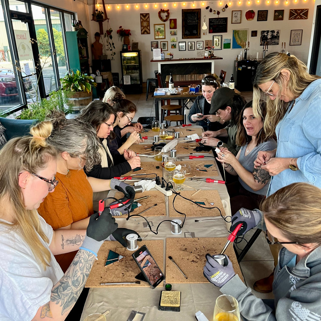 July 13 Stained Glass Workshop - Mushroom Plant Stakes