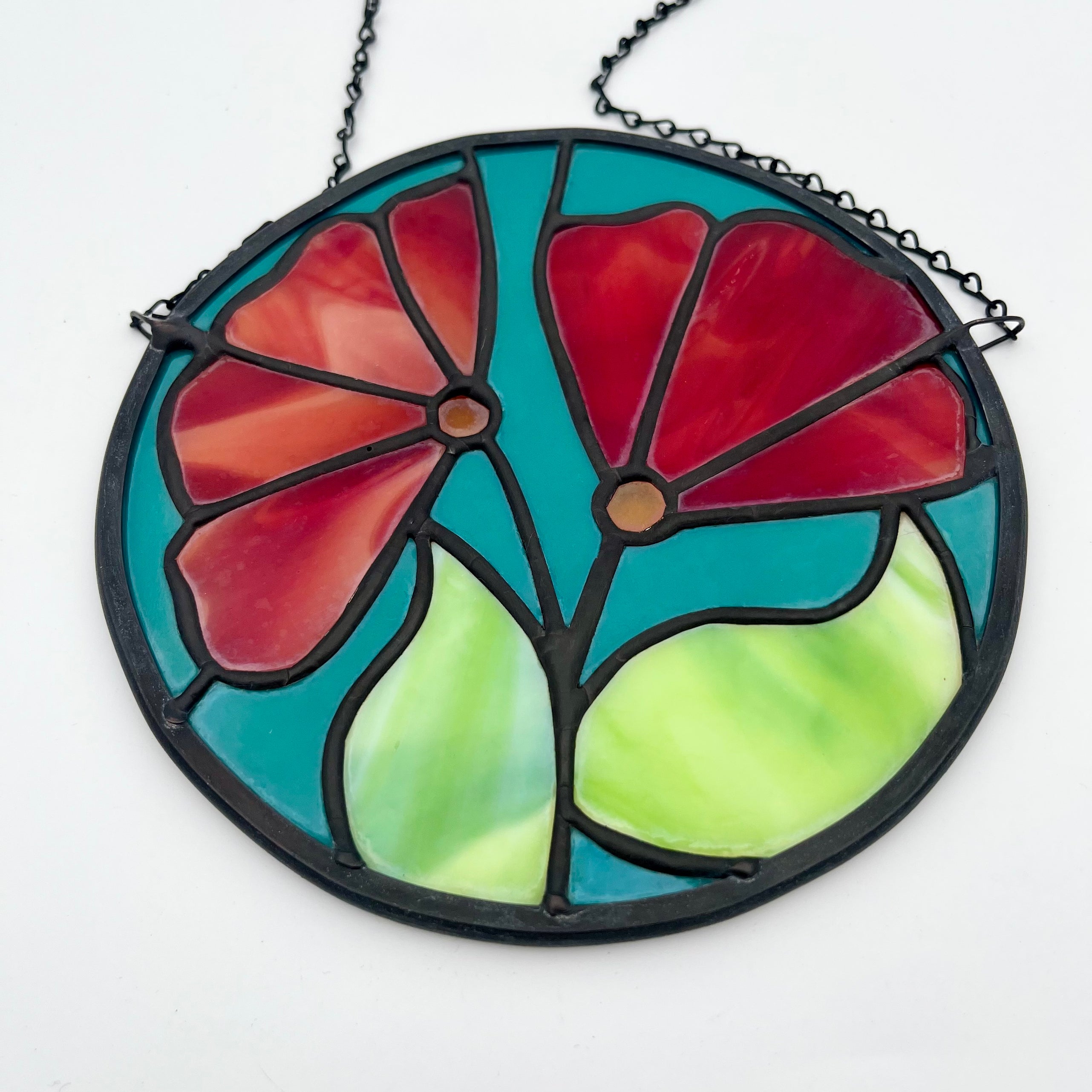 Jodi Floral Stained Glass Sun Catcher
