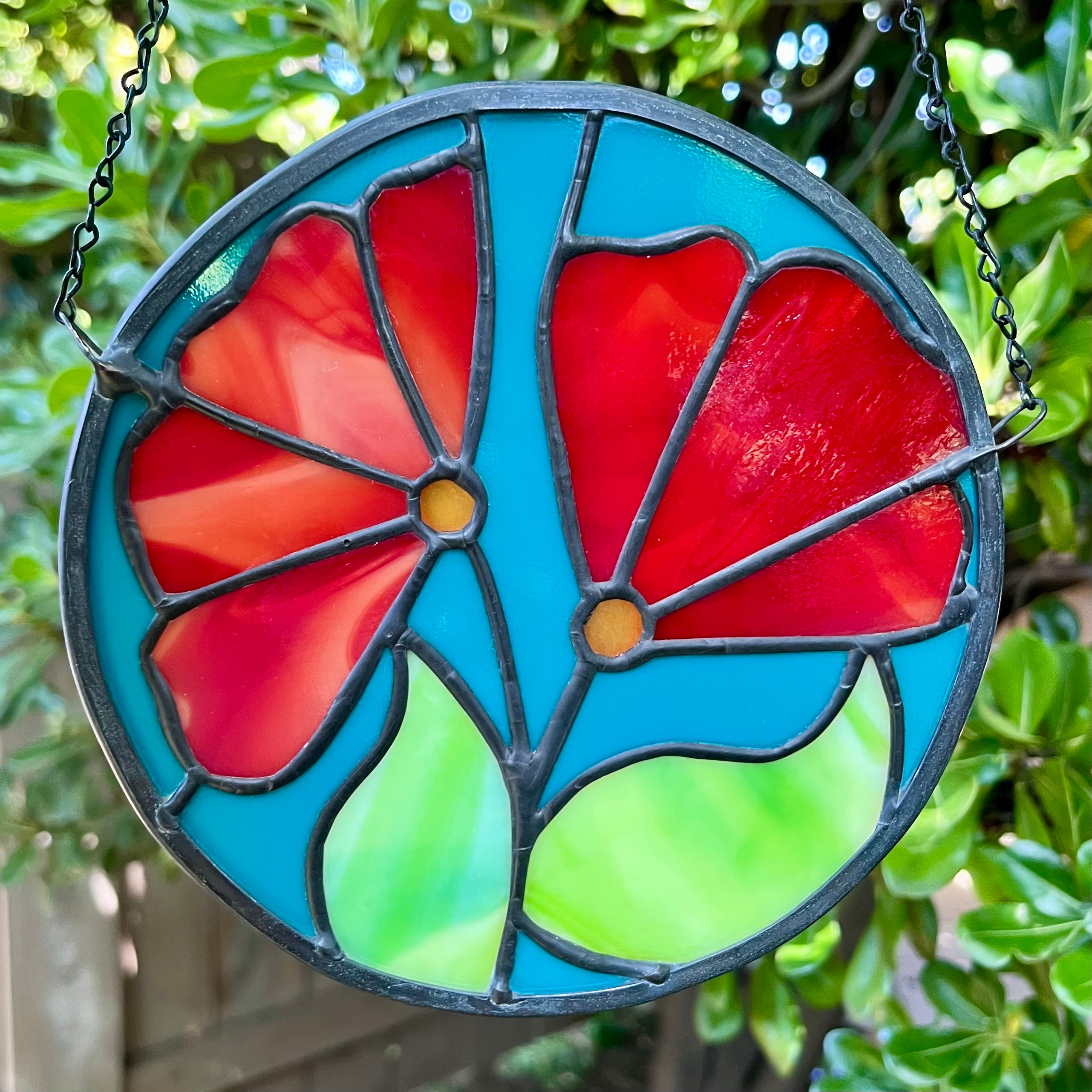 Jodi Floral Stained Glass Sun Catcher